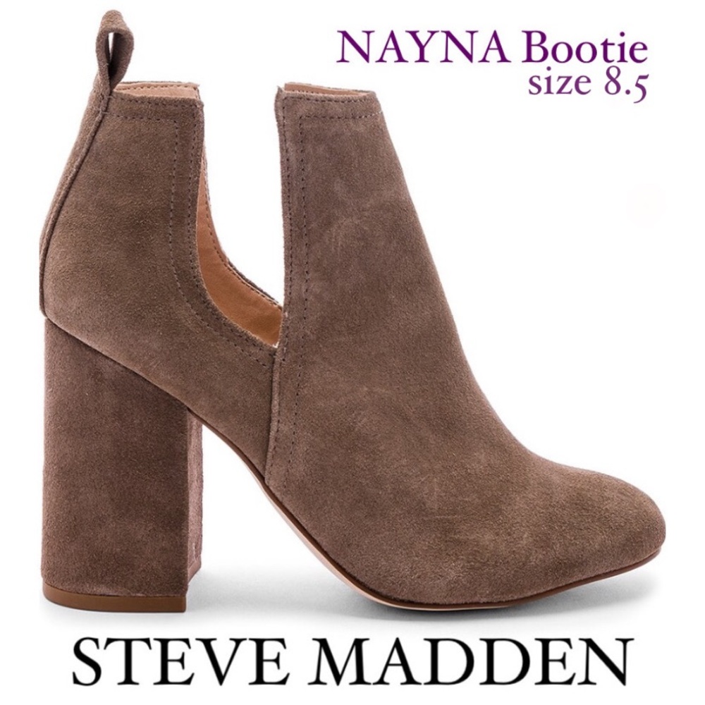 STEVE MADDEN - NAYNA Suede Bootie